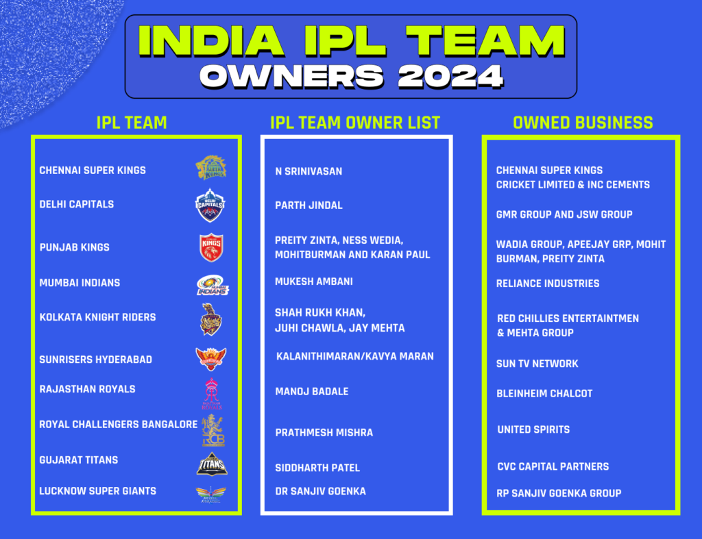 ipl team owners